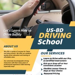 Driving School Flyer - Made with PosterMyWall