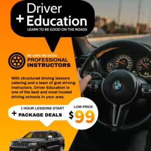 car driving school - Made with PosterMyWall